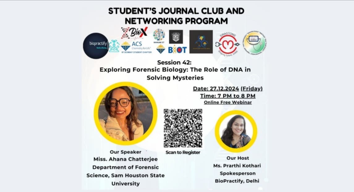 WEBNARS Exploring Forensic Biology: The Role of DNA in Solving Mysteries